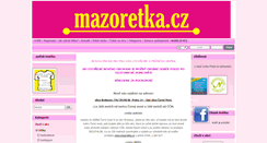 Desktop Screenshot of mazoretka.cz