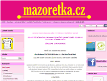 Tablet Screenshot of mazoretka.cz